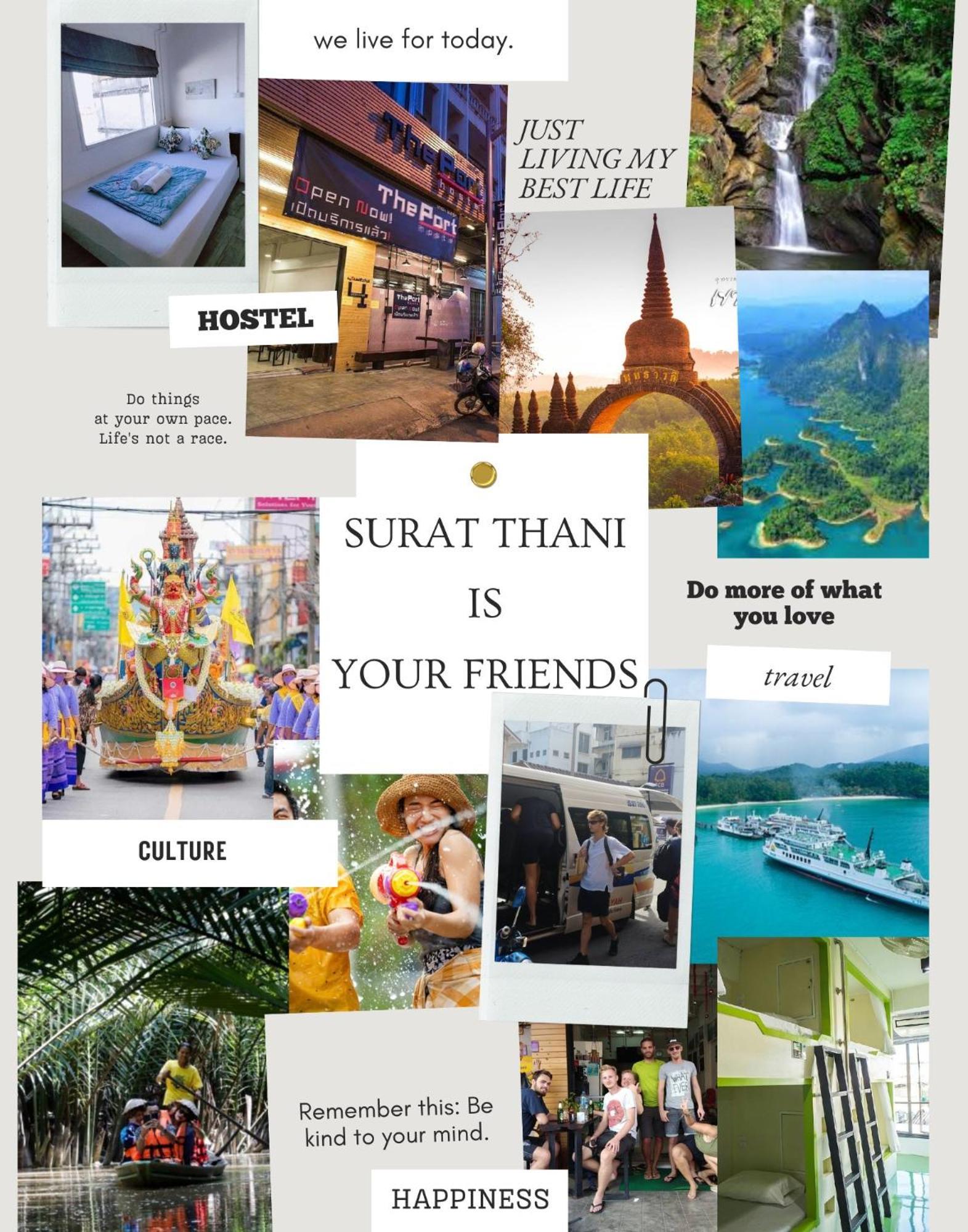 The Port Hostel Surat Thani Buitenkant foto